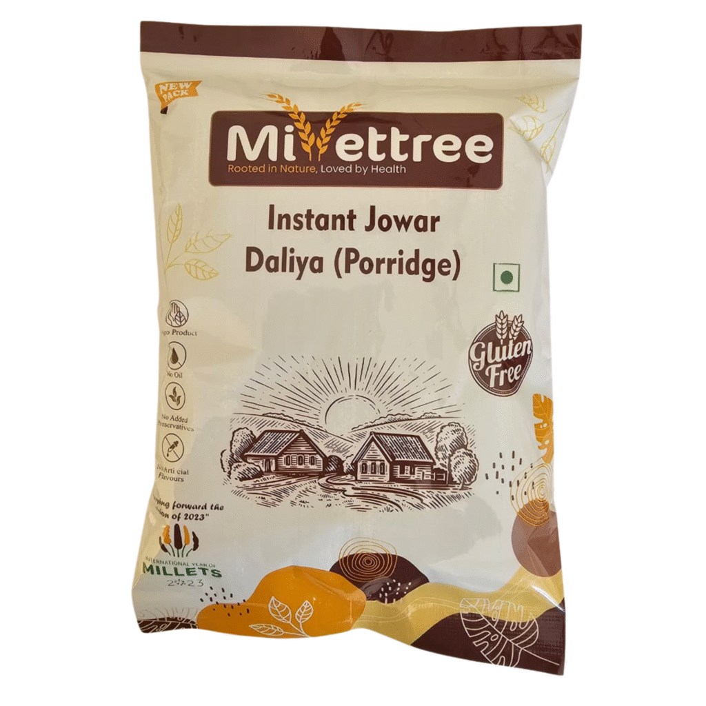 Instant Jowar Dalia, Jowar Porridge High Protein & Fibre Breakfast/Snack